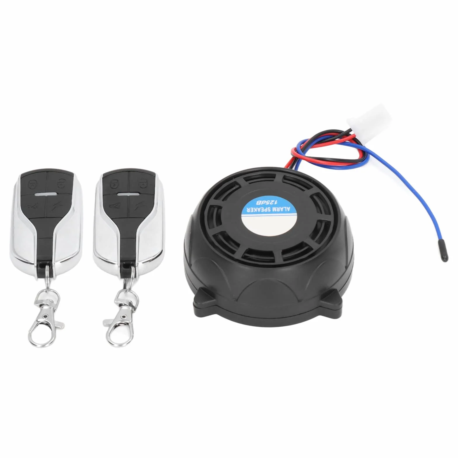 Bediffer Dispositivo Antirrobo para Motocicleta, de Alarma Universal para Motocicleta,2 Controles Remotos,Resistente Al Agua,Sonido Fuerte,Rango de 150 M,Inalámbrico para Scooters