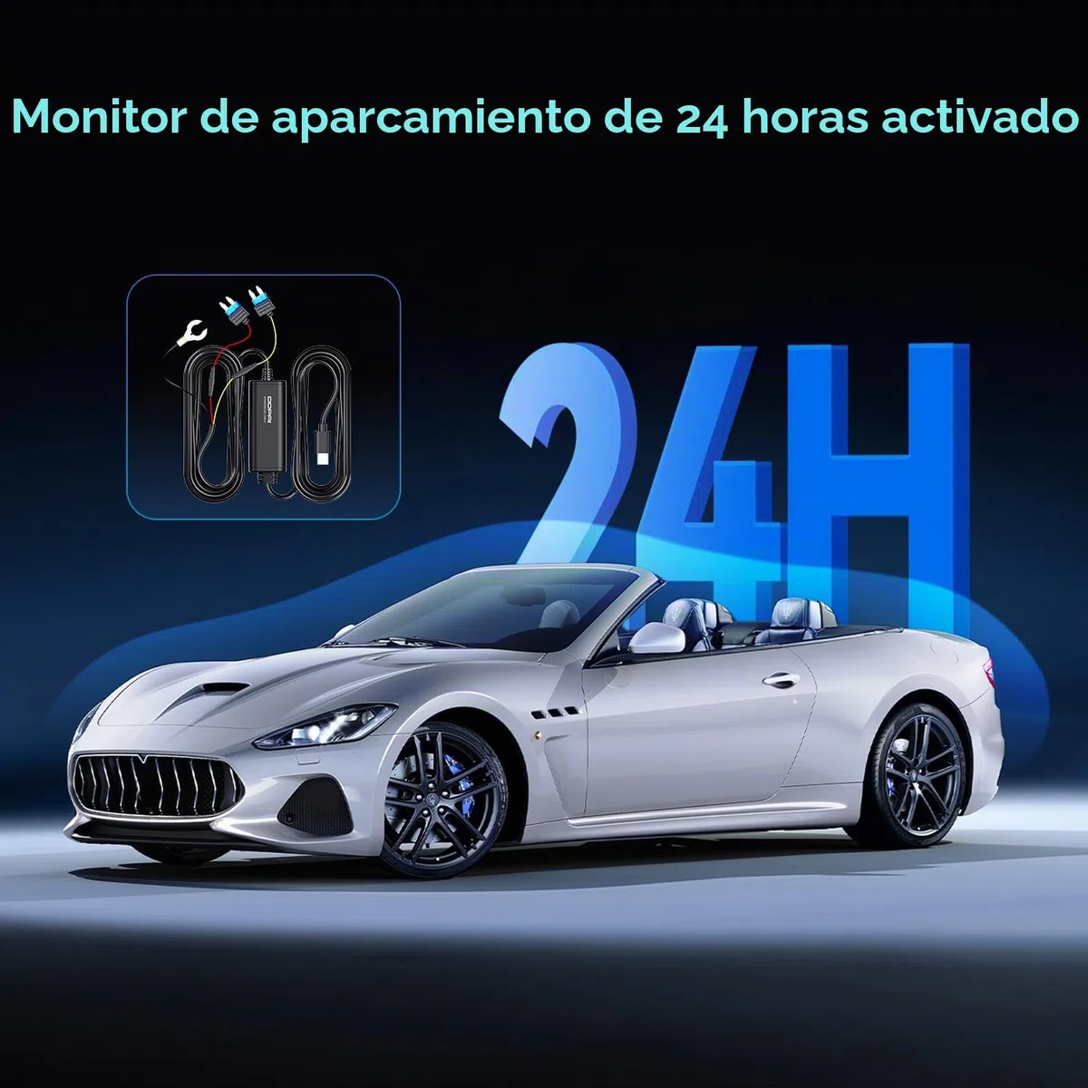 DDPAI Kit Hardwire USB-C para Dashcam | Monitorización Estacionamiento 24h | Convertidor 12V/2A a 5V/3A 3m | Compatible con Z50 Pro/Z60/Z60 Pro/Z90 Pro/Z90 Master