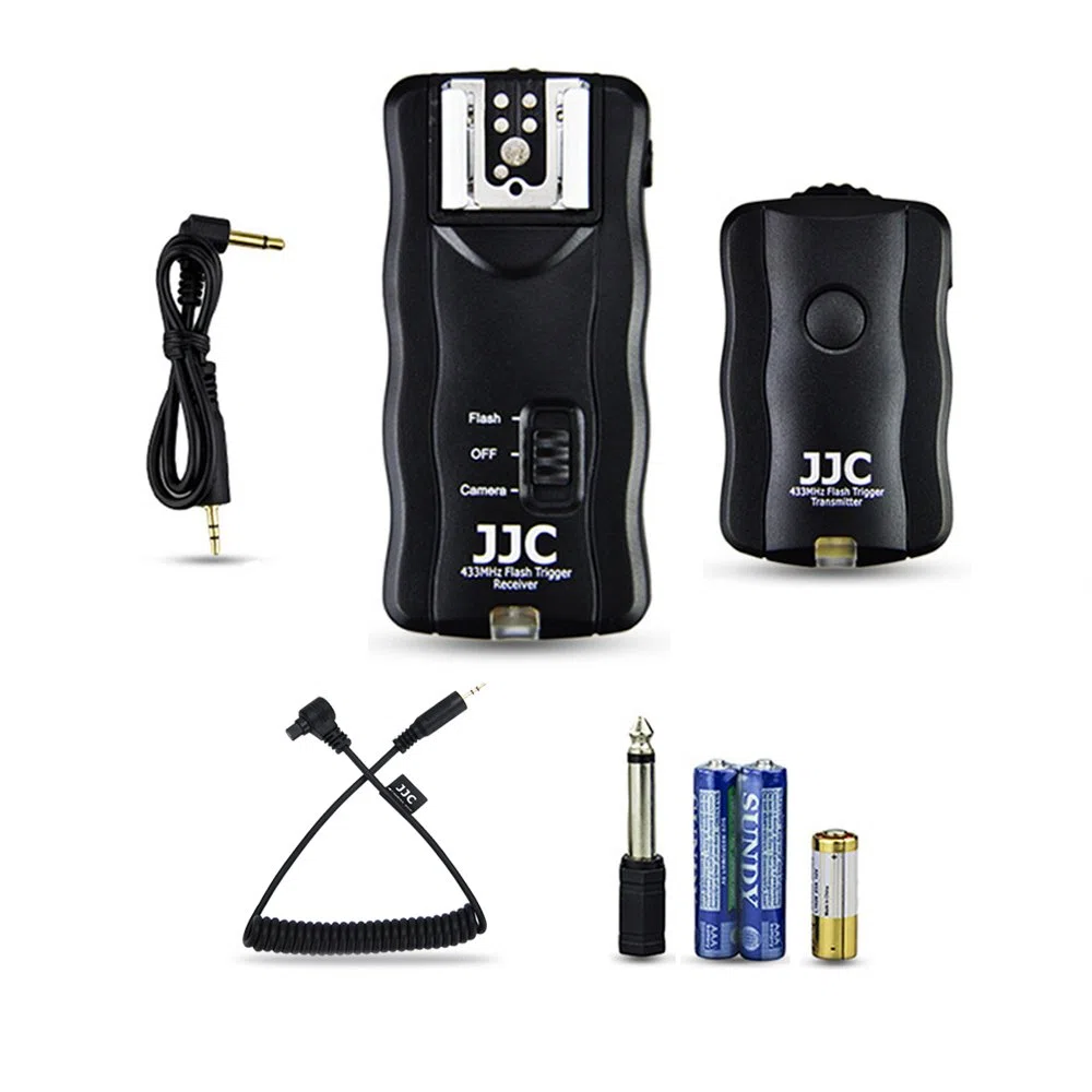 JJC Disparador de Flash Remoto Inalámbrico para Flash Estudio Cámara Canon EOS 5D Mark IV III 6D 6D Mark II 7D 7D Mark II 1Dx Mark II 5Ds 5Ds R 1D C 1D X 1Ds Mark III 1D Mark IV 1D Mark II