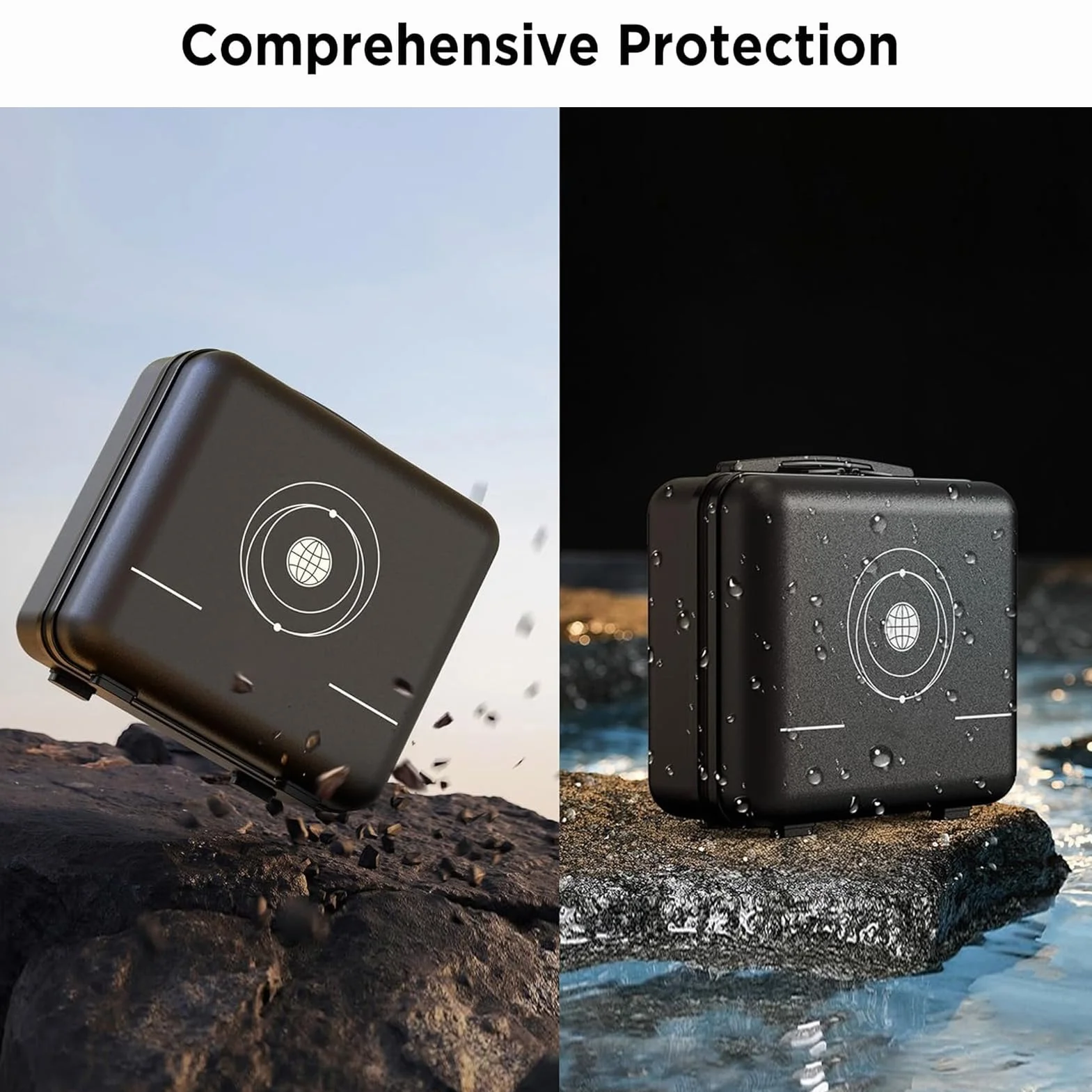 SENECESLI Mini Case, Estuche de Viaje para Mini Satellite, Bolsa de Almacenamiento Portátil de Nailon Rígido con Interior de Espuma Que Absorbe los Golpes, Fácil de