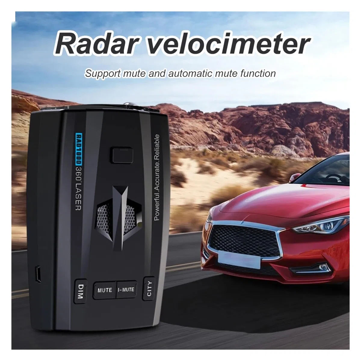 Detector Láser De Radar, Velocidad De Flujo, Monitoreo De Banda Completa, Alerta De Velocidad, Detección De Señal De Radar, Alarma, Advertencia, Accesorios For Coche