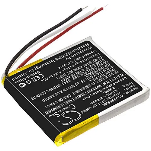 TECHTEK Batería 250mAh Compatible con [Jabra] Engage 75, Engage 75 Convertible, Evolve 65, Evolve 80, WHB051HS sustituye AHB472625PLT, AHB682828PS, CP-GN650, WHB007 FBA