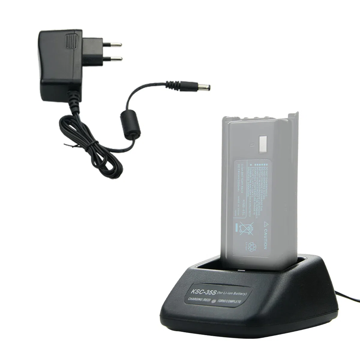 KNB-45L - Cargador de batería de Li-ION para Kenwood KSC-35S TK-2200L TK-2200LP TK-2300VP TK-2302VK TK-2302 Base de carga Radio