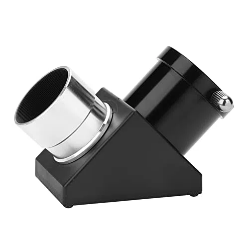Adaptador Diagonal de 90 Grados, Espejo de 1.25 Pulgadas Prisma de Imagen Invertida para Telescopio con Gran ángulo