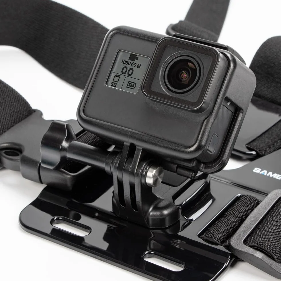 Arnés de Pecho Montura Correas para Cabeza Chest Mount Harness Soporte de Correa Pechera Compatible con GoPro Hero 13 12 11 10 9 8 7 6 5 4 Session 3+ 3 Hero(2018) dji Osmo Cámaras de acción