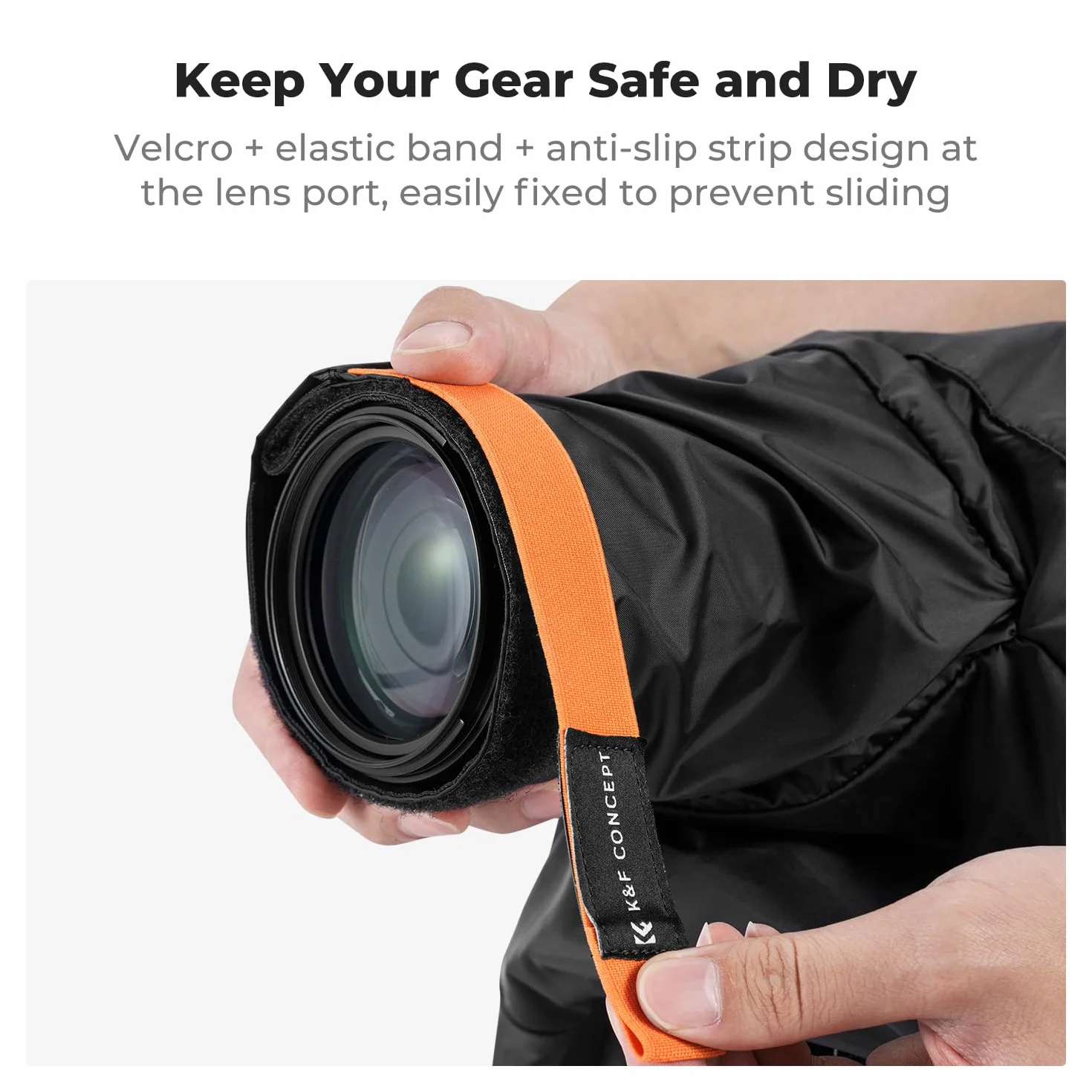 K&F CONCEPT Funda Impermeable para cámara Funda Impermeable para cámara Canon, Nikon, Sony y Otras cámaras Digitales DSLR, para fotografía al Aire Libre