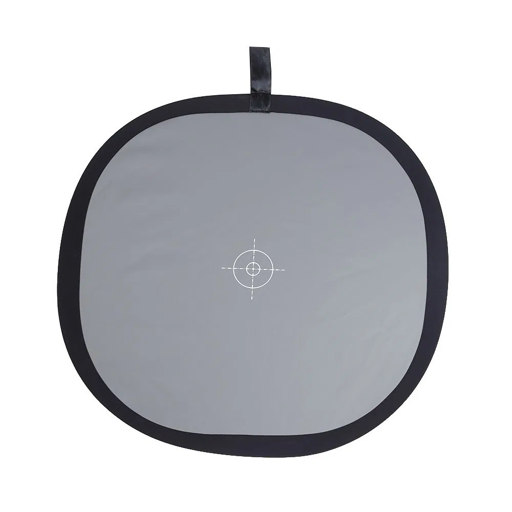 Tarjeta de Enfoque de Equilibrio de Blancos de 60 Cm, Reflector de Referencia Gris 18% para Fotografía