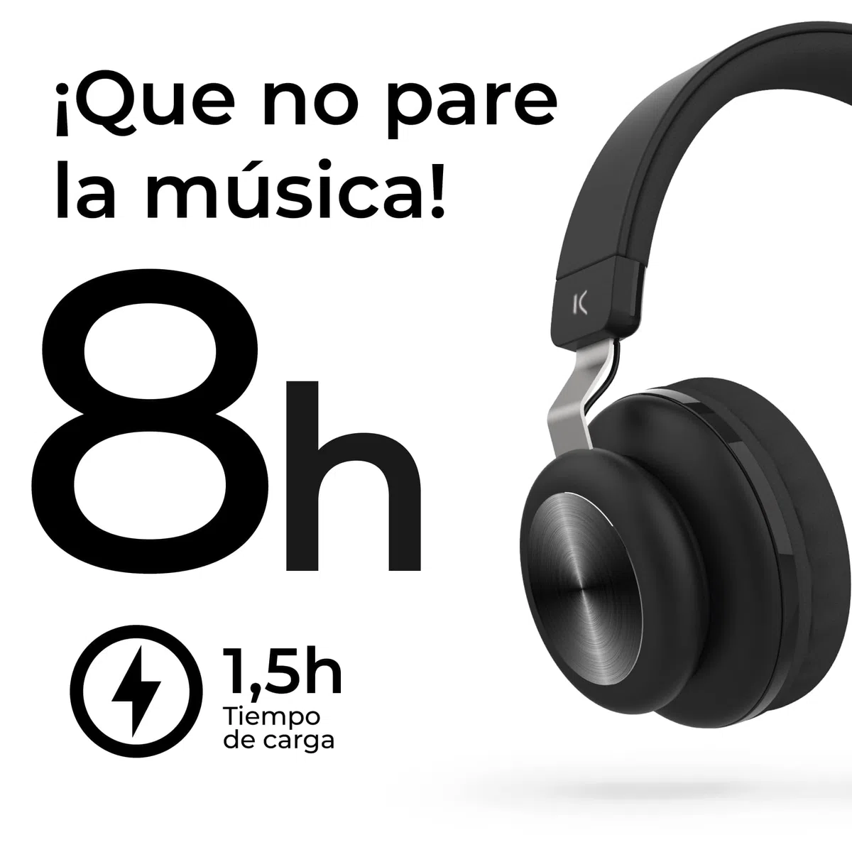 KSIX Retro 2 Auriculares inalámbricos Diadema Retro 2, Radio FM, Tarjeta SD, hasta 8 Horas de autonomía, Marrón