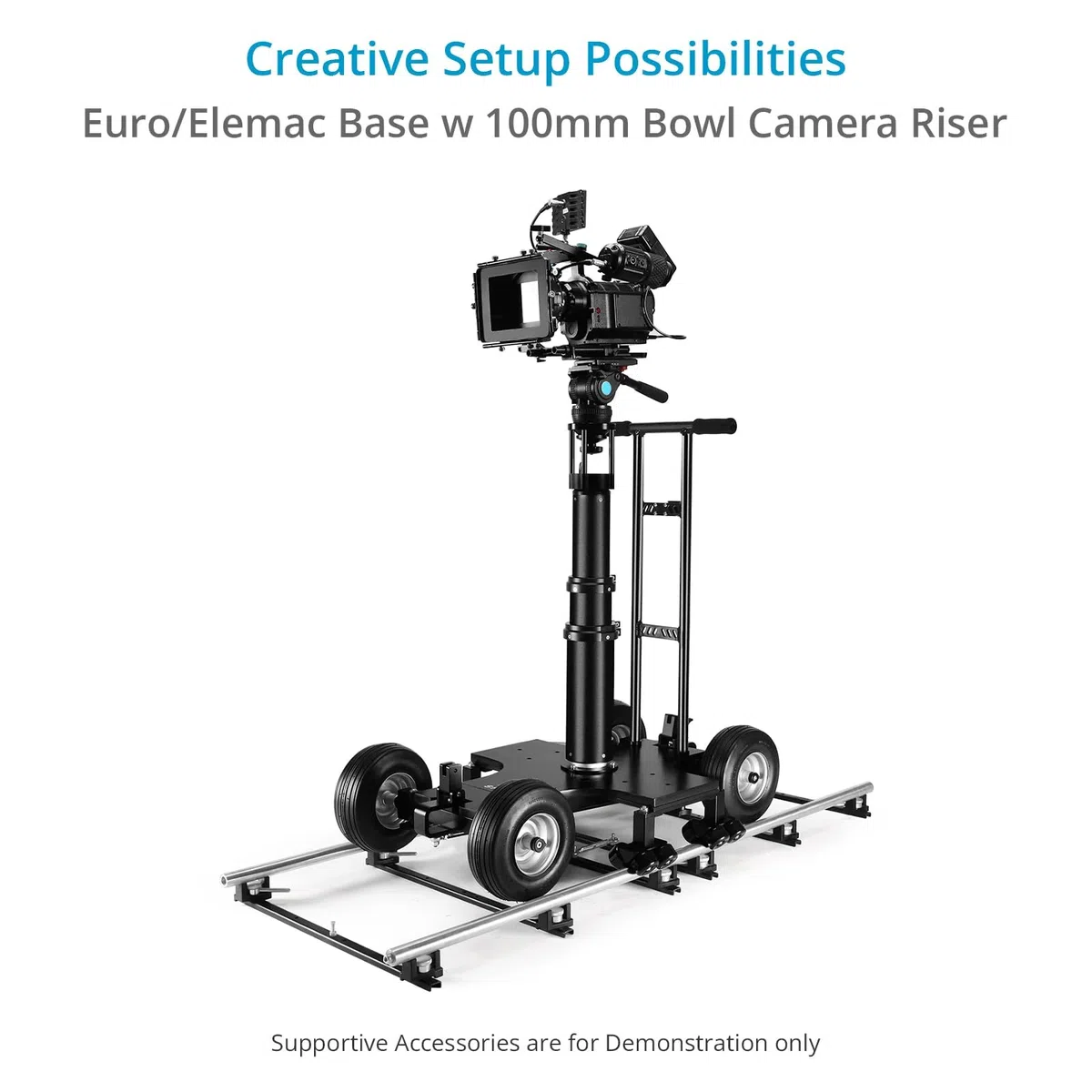 Elevador de Cámara Proaim con Base Euro/Elemac y Cuenco de 100 mm | Elevador CNC de aluminio: convierte base Euro/Elemac a cuenco de 100 mm con bloqueo rápido y elevación estable de 17 cm.