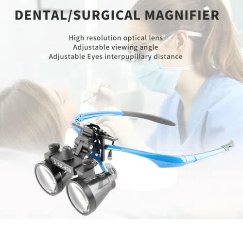 Lupa de aumento de clip con clip de metal para gafas (2.5X)