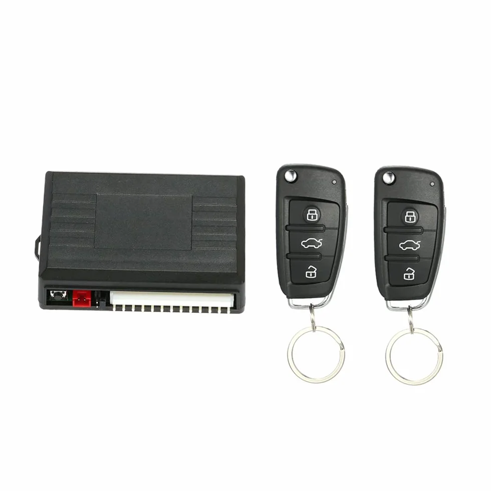 Shkalacar Cierre Centralizado Universal Coche, Bloqueo de Puerta de Auto, Sistema de Entrada Sin Llave Central, Kit de Bloqueo con Control Remoto, Control de Telefono Movil