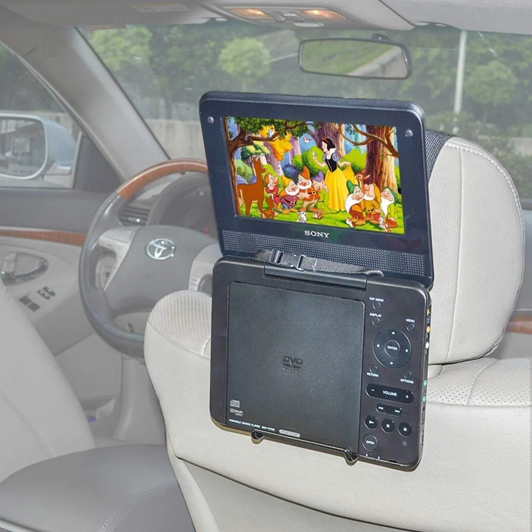 TFY - Soporte para reposacabezas de coche para reproductor de DVD portátil