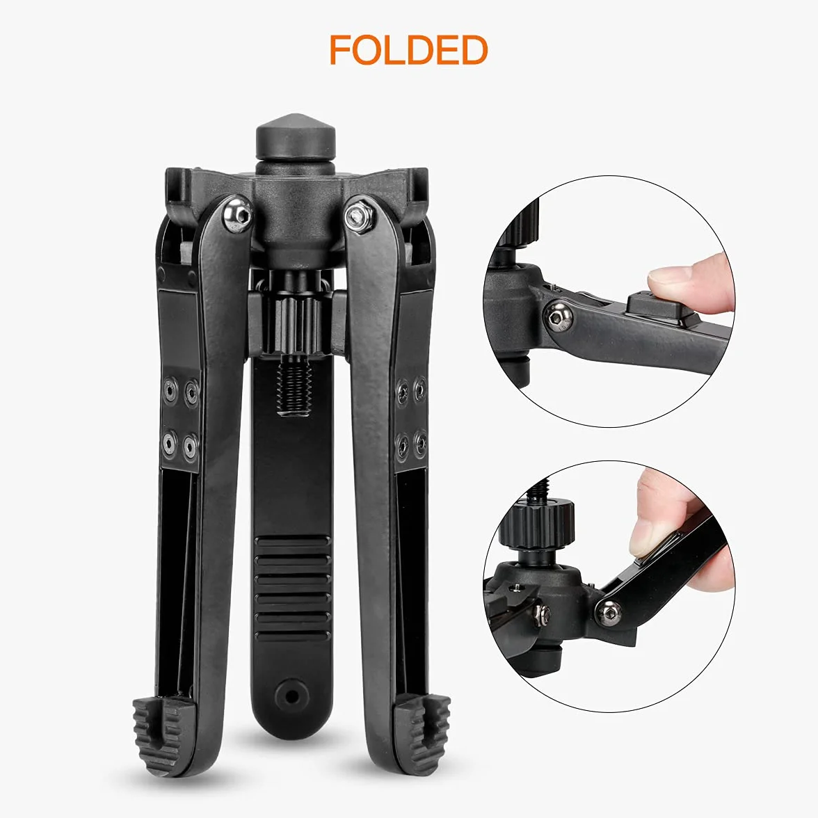 Koolehaoda Monopod Base Trípode Stand con Tornillos de 3/8" para Monopod Ball Head - (KM3)