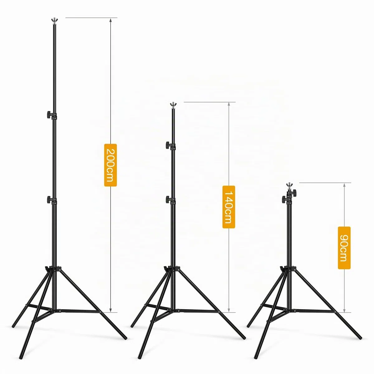 OMBAR - Soporte para Fondo fotográfico, 2 m x 3 m, Soporte de Lona proyector, Pinzas Fondo x 4, trípode Ajustable Profesional, Youtubeur Tiktok, decoración Bar, para Estudio de Fotos, Boda, difusión