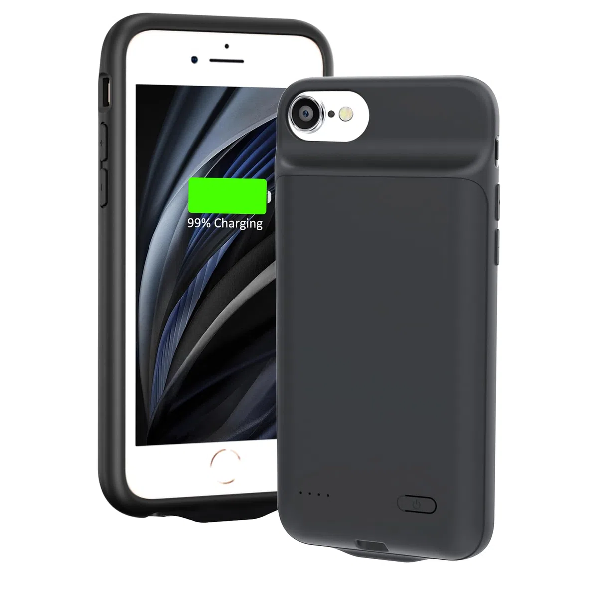 Funda de Batería para iPhone 6/6s/7/8/SE 2020/2022, 6000mAh Carga Portátil, Protectora Recargable Extendida (4.7 Pulgadas)