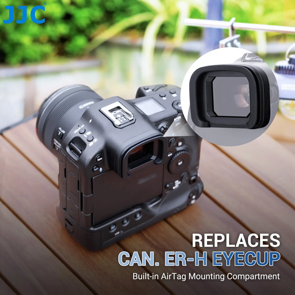 JJC Ocular de silicona suave para Canon EOS R3, sustituye al original Canon ER-h