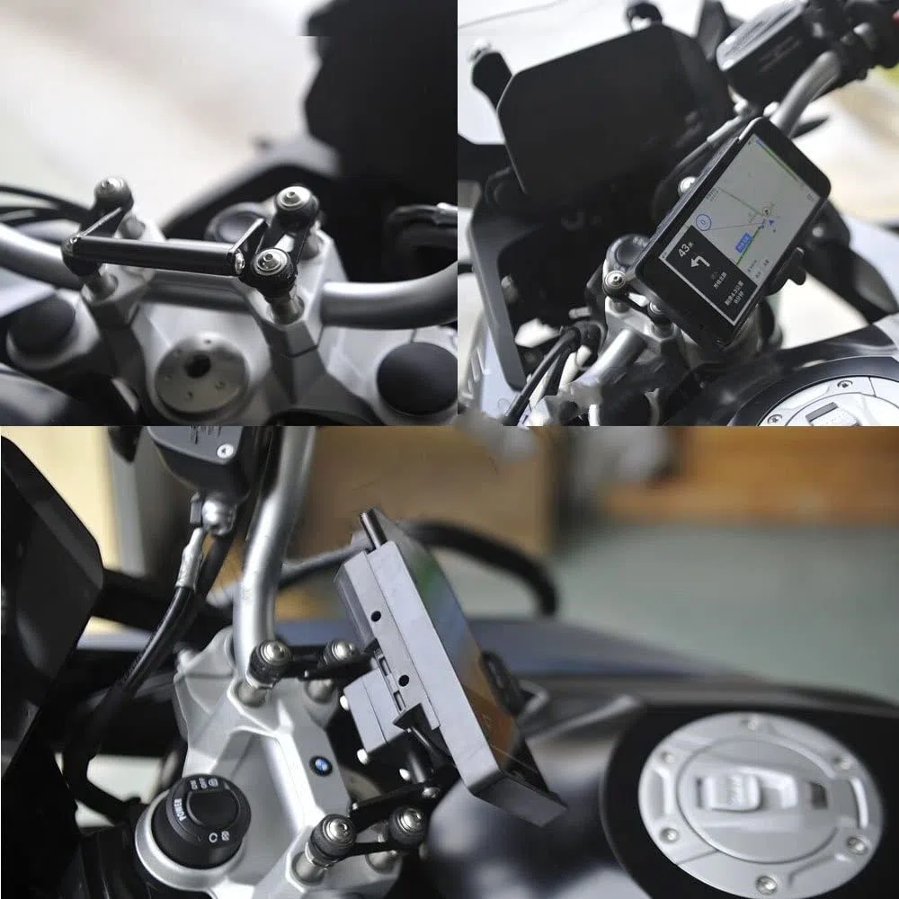 Placa Navegación GPS Moto para BMW F900R, F900XR, XR F900 R, F900 - Soporte Teléfono Móvil - Compatible con Smartphones - Montaje en Parabrisas - Manos Libres