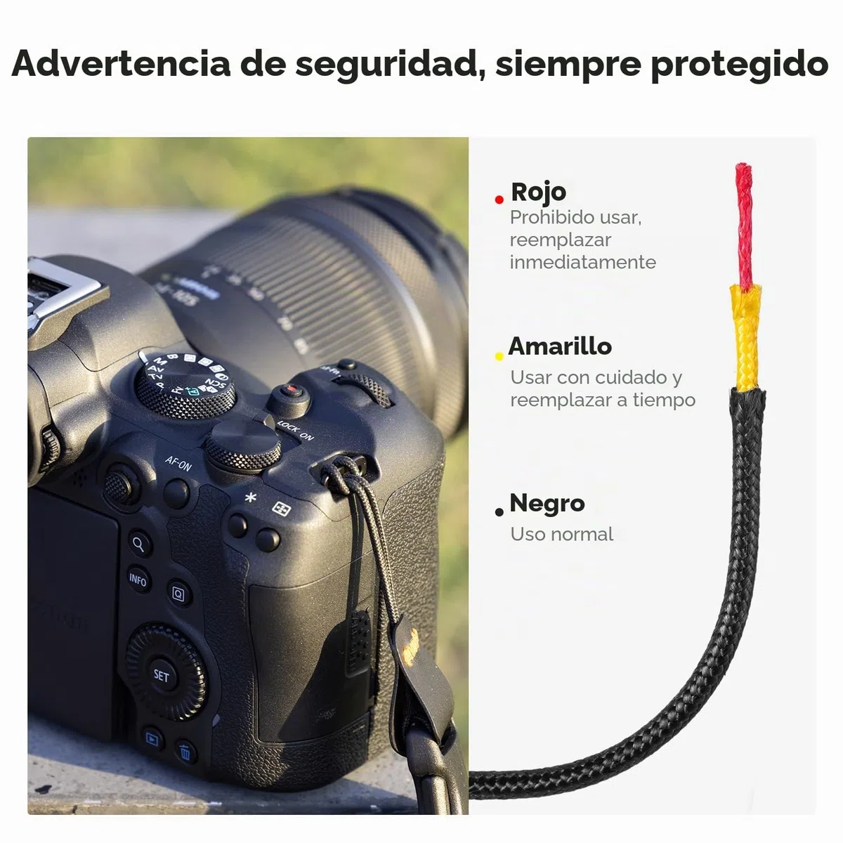 K&F CONCEPT Correa Camara De Fotos, Camera Strap Para para Fotógrafos, Correa Camara Reflex Ajustable 109-133 cm Compatible con Sony/Canon/Nikon/Fuji DSLR SLR Cámara sin Espejo