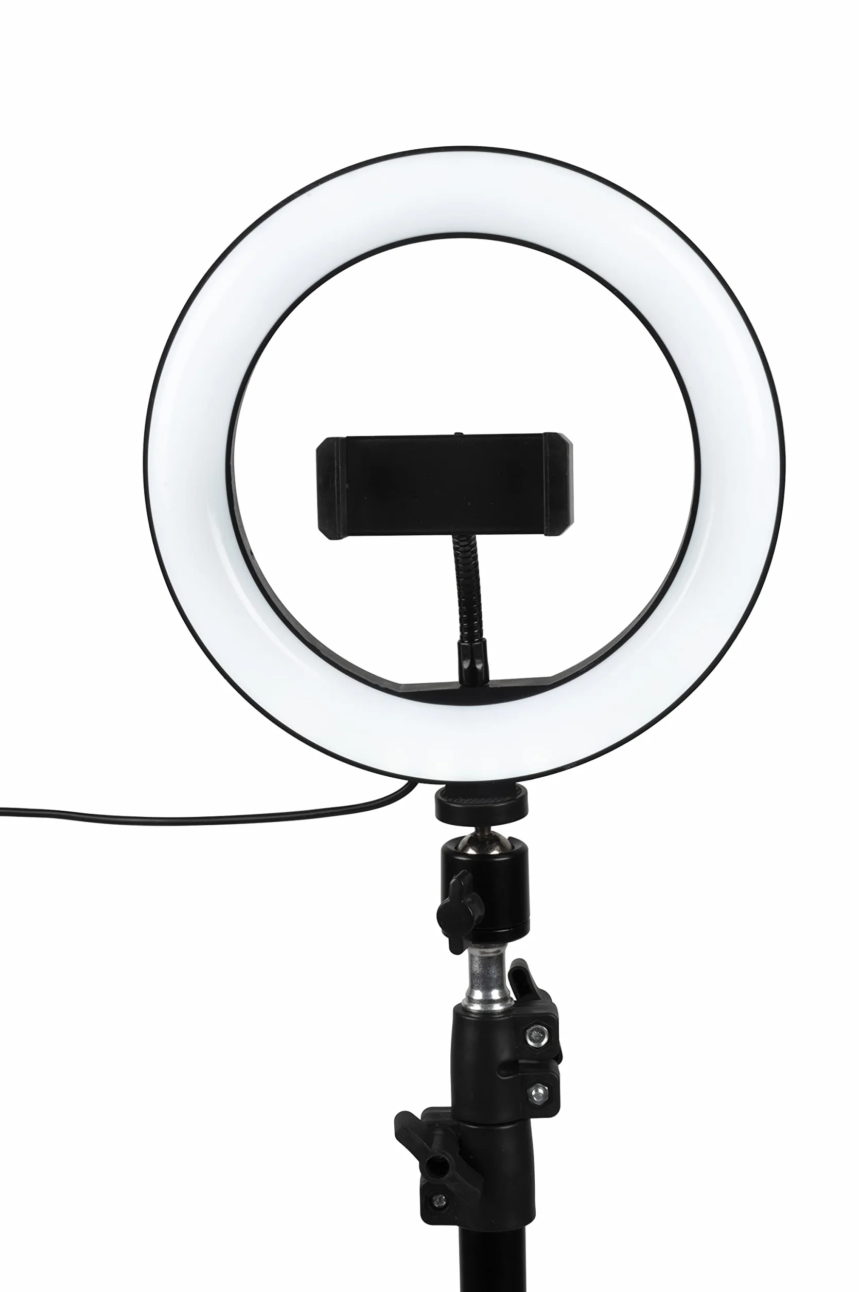 Grundig Aro de Luz Con Trípode - Ajustable Hasta 195 cm - Trípode Para Móvil - 3 Modos de Iluminación - Lámpara de Maquillaje