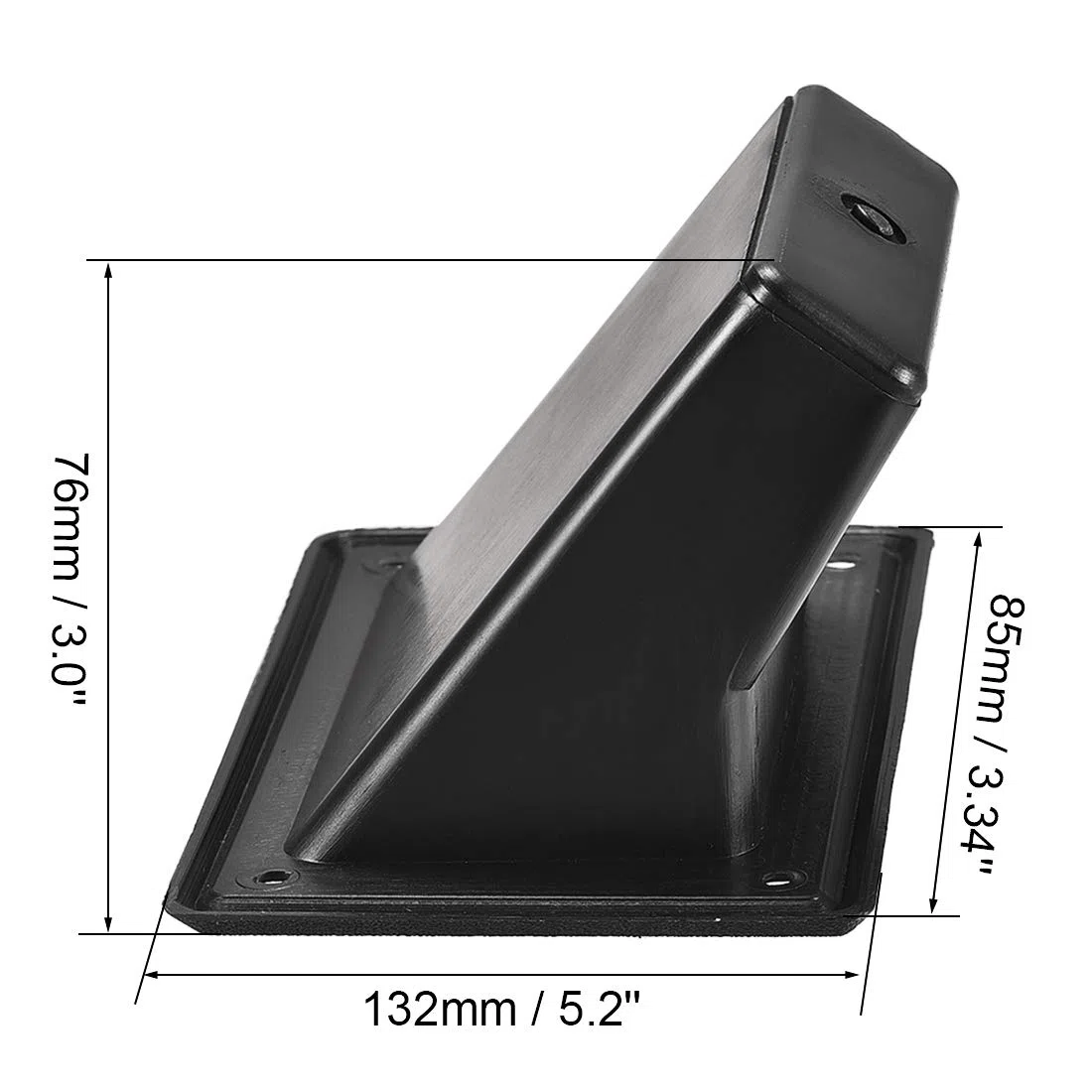 sourcing map Empotrada Altavoz Mango Agarre Bolsillo Estilo Plástico Asas Soporte 5.2'' Longitud Ajuste para PA/DJ Altavoz Armario Caja 4Uds