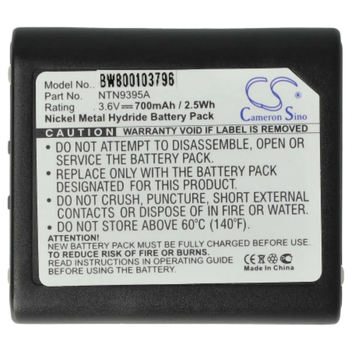 vhbw 2X batería Compatible con Motorola Talkabout T6550, T800, T8500, T6530, T82, T82 Extreme, T7100 Radio (700 mAh, 3,6 V, NiMH)