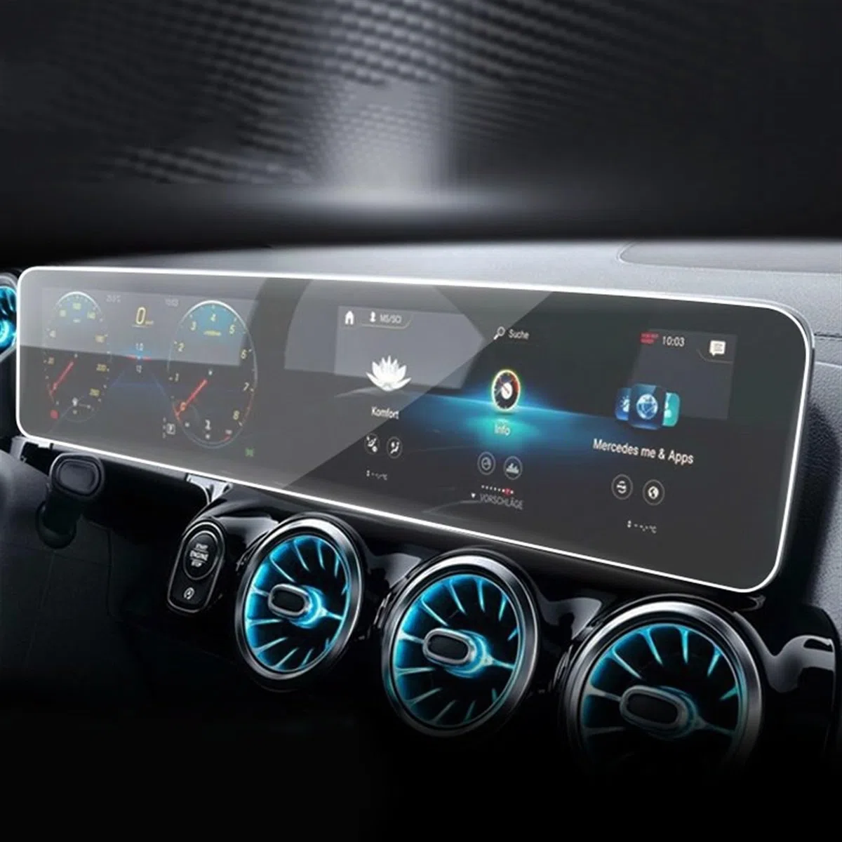 Compatible con Mercedes para Benz GLB 180 200 2020 2021 2022 2023 película Protectora de navegación GPS para Coche película LCD TPU Protector de Pantalla Interior Membrana Navegación GPS