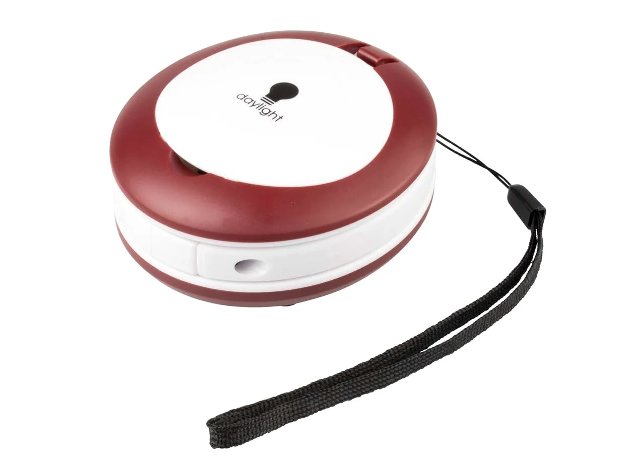 daylight Lupa compacta y Plegable, Blanco/Rojo, 8.2cm x 16.5cm x 7.6cm
