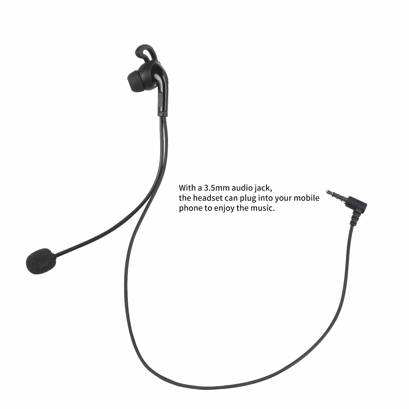 Auriculares de árbitro con micrófono de Repuesto para intercomunicador V6 Pro/V6C/V4 Plus/ V4C Plus/FBIM
