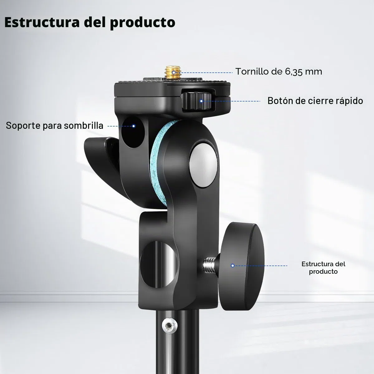 Godox AD-E2 - Soporte de metal para flash con tornillo estándar de 1/4" y adaptador de pantalla para AD100 AD100Pro AD200 AD200Pro