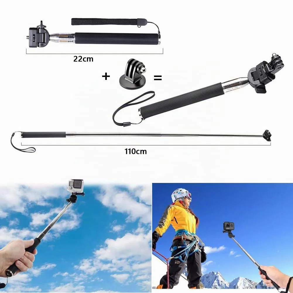13 en 1 Accesorios para Gopro, Kit Accesorios para Action CAM Compatible con GoPro Hero 13 12 11 10 9 8 MAX 7 6 5 4 Black SJ4000 y Otras cámaras Deportivas