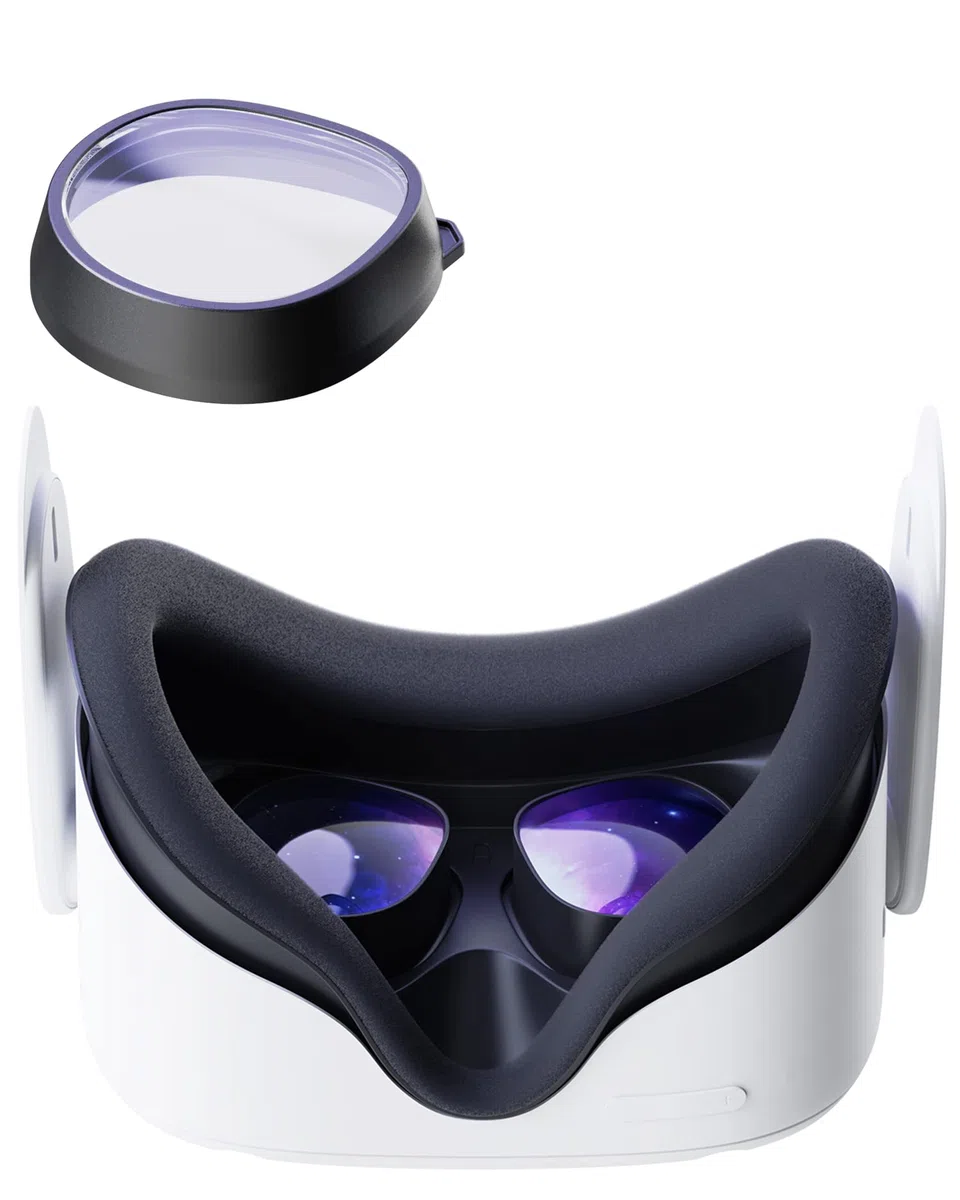 Lens Insert Compatible con Meta/Oculus Quest 2, Stouchi VR Glasses Compatible con Meta Quest 2, Cristal Clear Fácil de Instalar (Una Lente,SP.H:-5.00)