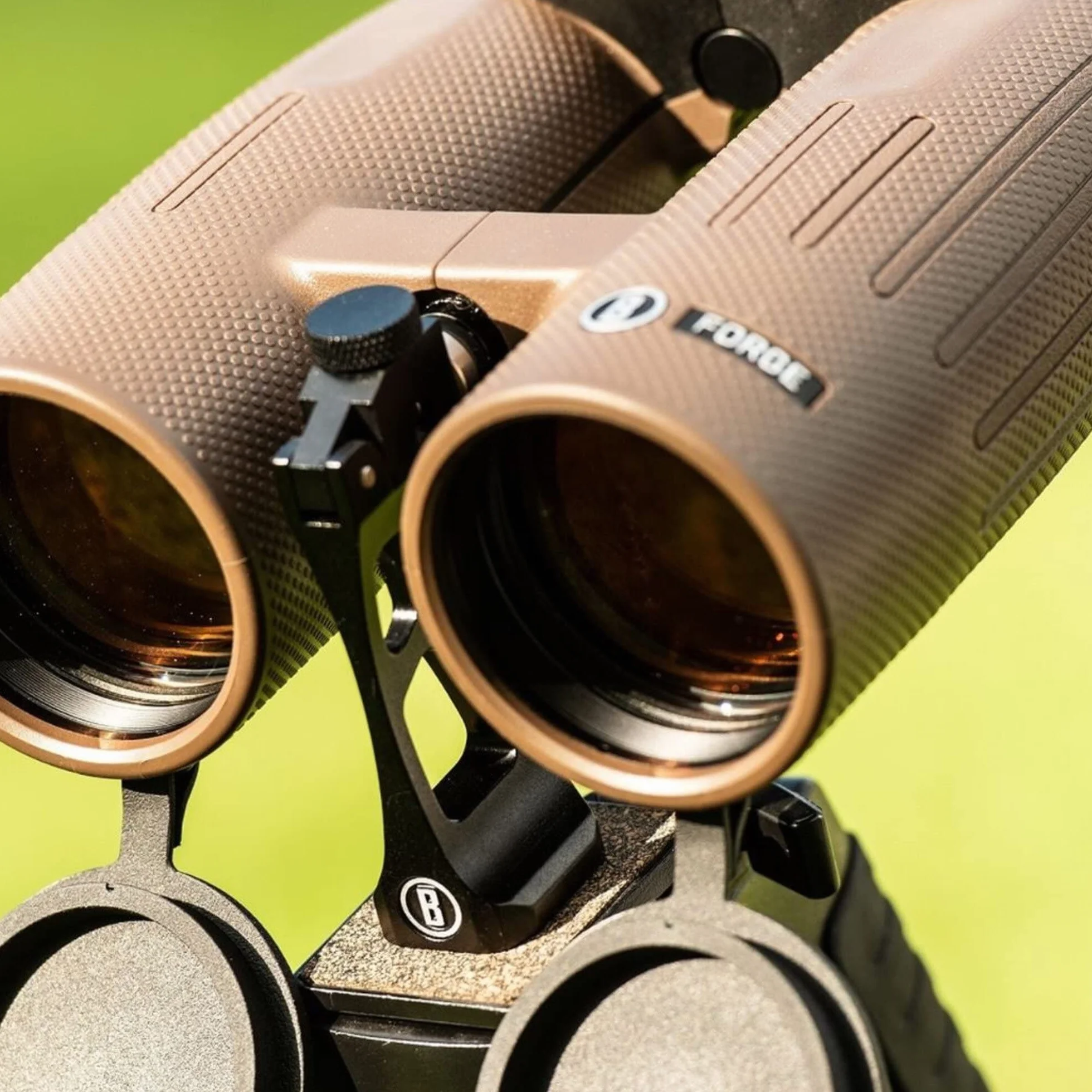 Bushnell - Adaptador de trípode binocular de liberación rápida - Vástago de acero inoxidable - Fácil de usar - BAHQRADPT