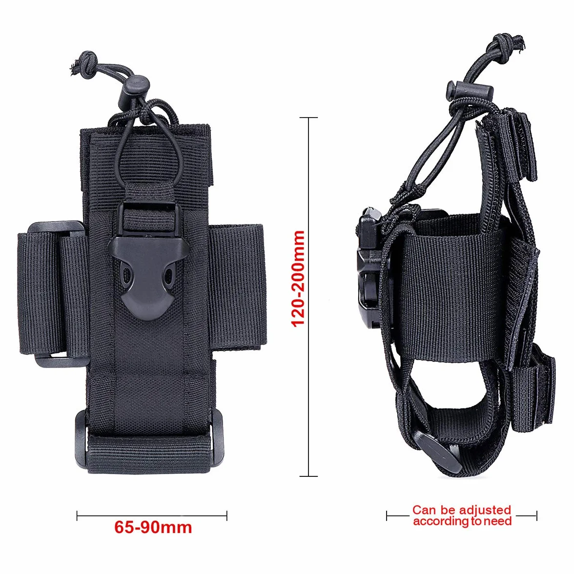 Funda Ajustable para Radio de Dos vías, de Nailon, para Walkie Talkie(2 Paquete)