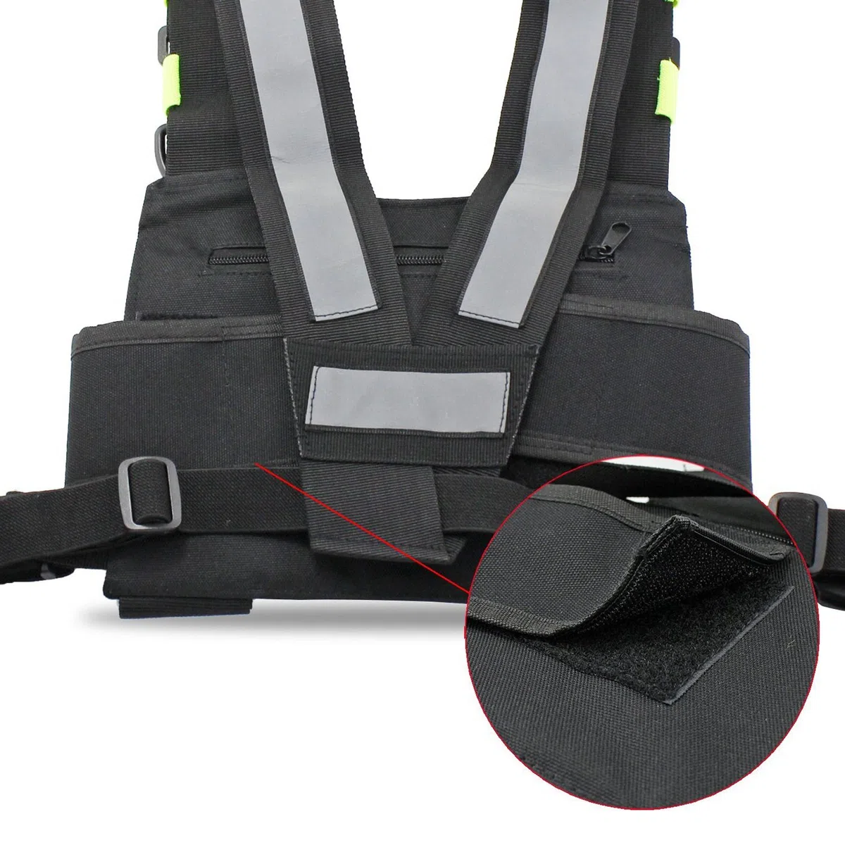 Radio Walkie Talkie Bolsillo en el Pecho Bolsas de arnés Mochila Funda Radios bidireccionales Estuche Accesorio Poseedor (Verde)