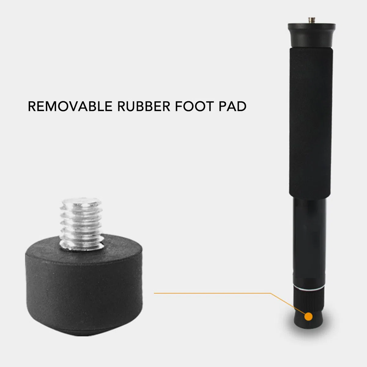 Monopié de Cámara de 62 Pulgadas, monopié de Servicio Pesado de 8 Secciones, Bastón de Senderismo de Aluminio para Fotografía con Tornillo de Conversión de 1/4 a 3/8 Pulgadas