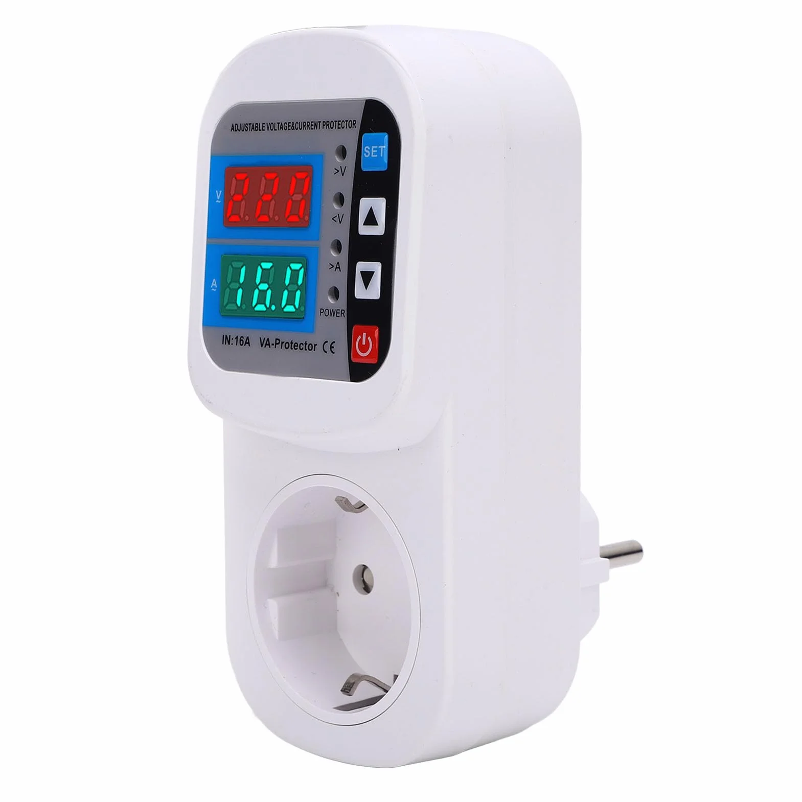 Protector Voltaje Ajustable LCD | Relé 16A Persianas Seguridad Nevera Aire TV Electrodomésticos