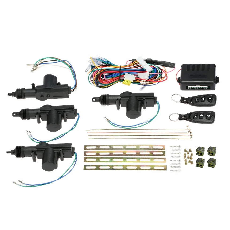 Shkalacar Kit Remoto Control Puerta Sistema de Entrada de Puerta de Coche Universal de Bloqueo sin Llave Bloqueo Central con el botón cajuela