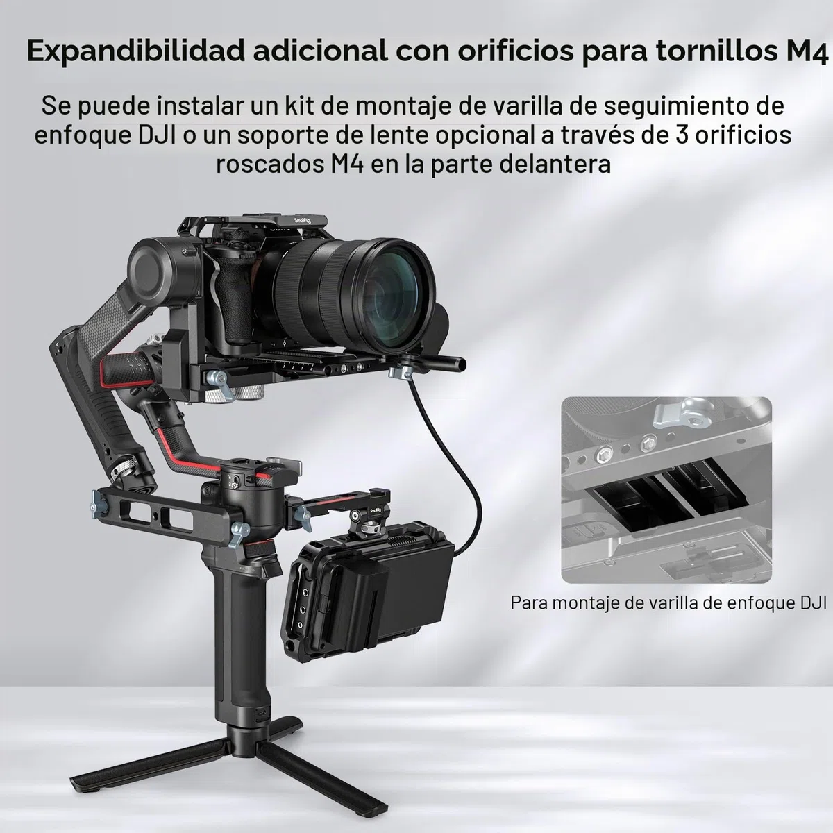 SMALLRIG Placa de Liberación Rápida para MFT-Type Compatible con dji RS 2 / RSC 2 / Ronin-S/RS 3 / RS 3 Pro/RS 4 / RS 4 Pro - 3158B
