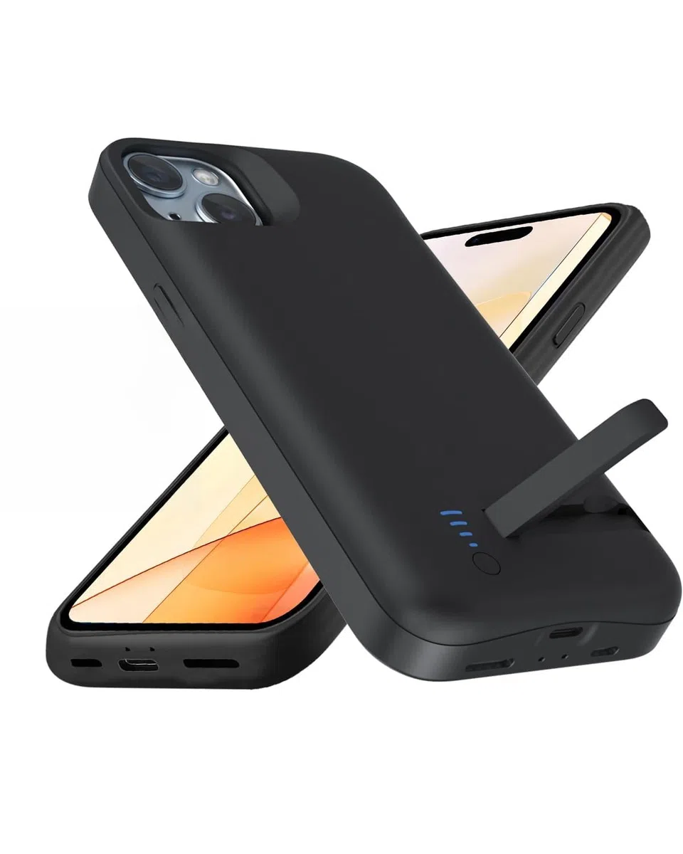 Funda de batería para iPhone 14/13, 8500 mAh, recargable, cargador rápido extendido, portátil, batería de respaldo para iPhone 13/14 (6.1 pulgadas), color negro