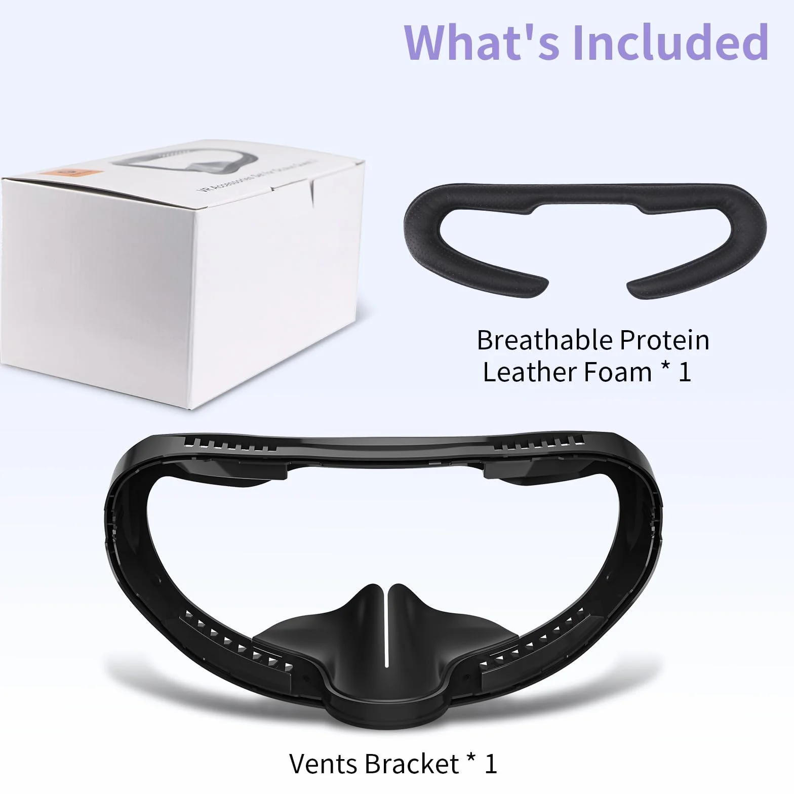 AODELAN - Almohadilla facial de realidad virtual para Playstation VR2, agujeros transpirables, accesorios de realidad virtual, cubierta facial de repuesto, soporte de interfaz facial compatible con PS