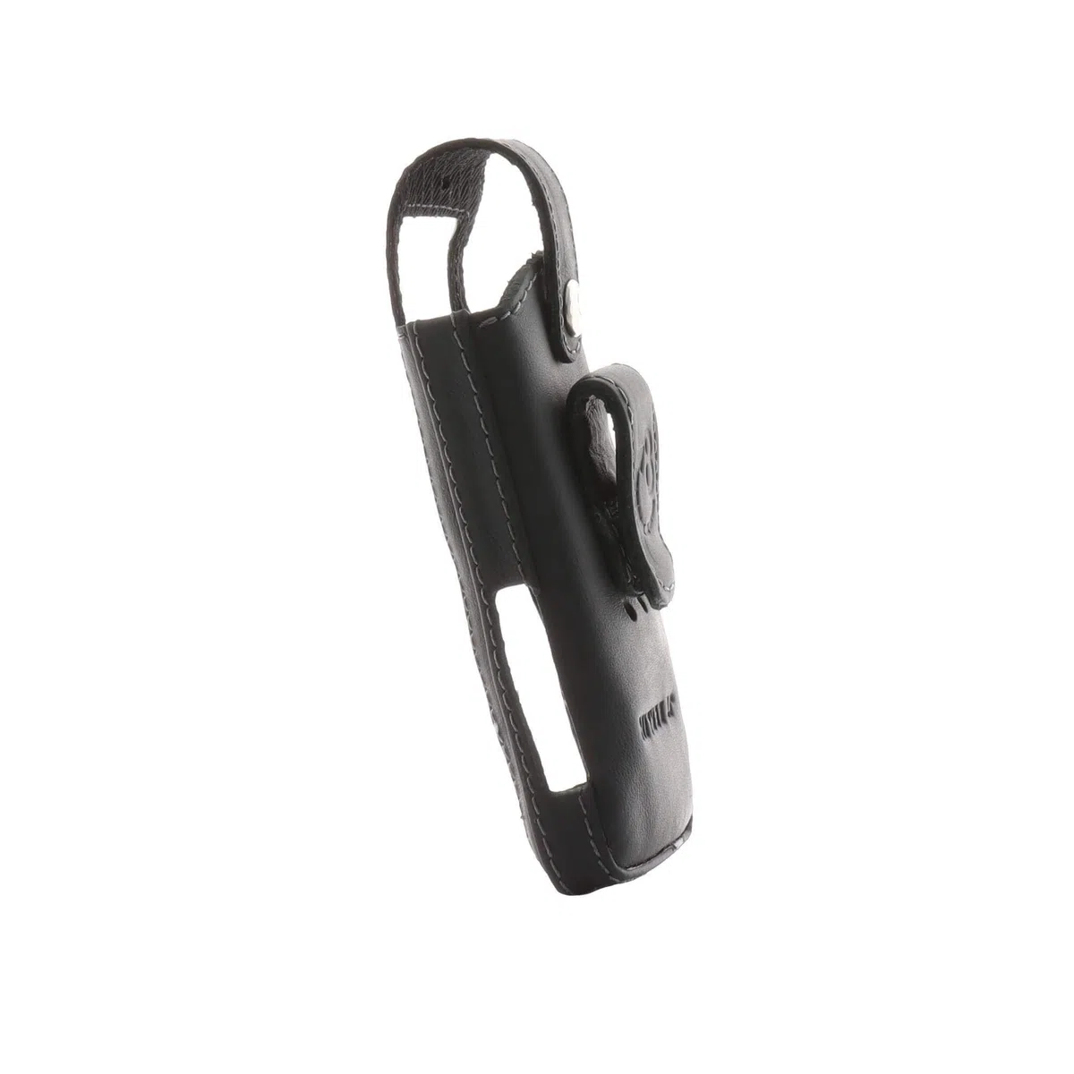 JT Berlin Turnline Funda de Cuero para Aastra 630 / 630d / Mitel 630-632dt Funda para cinturón [Cuero auténtico, Clip Giratorio para cinturón con 8 Posiciones, Fabricada a Mano en Europa] – Negro