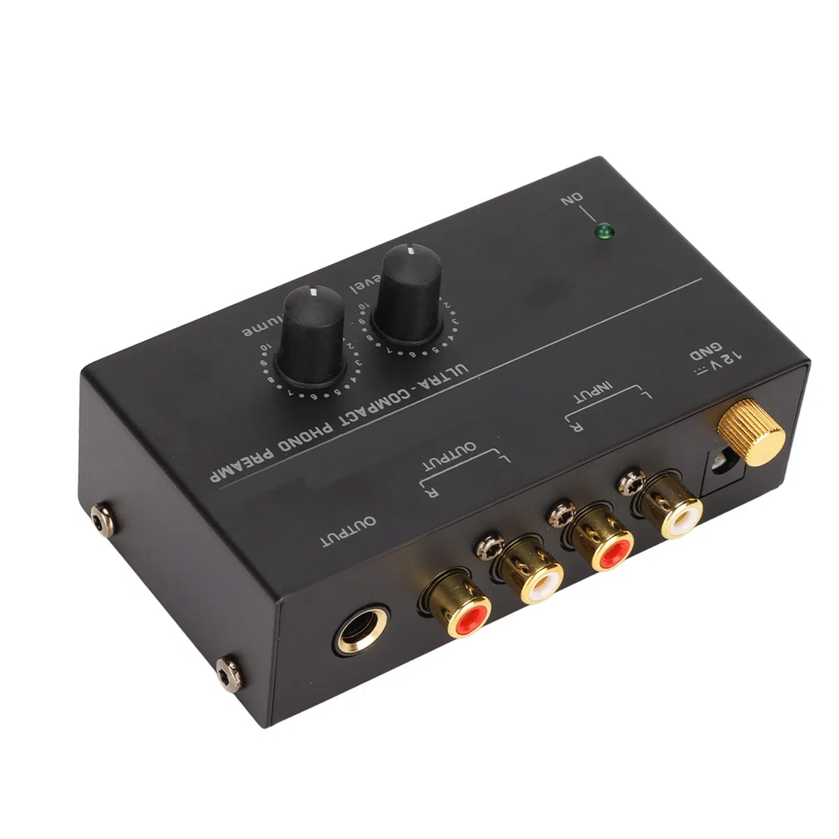 PP500 Phono Preamp Mini Preamplificador de Tocadiscos, Entrada Estéreo de bajo Ruido Salida, Fácil de Usar (Enchufe de la UE)