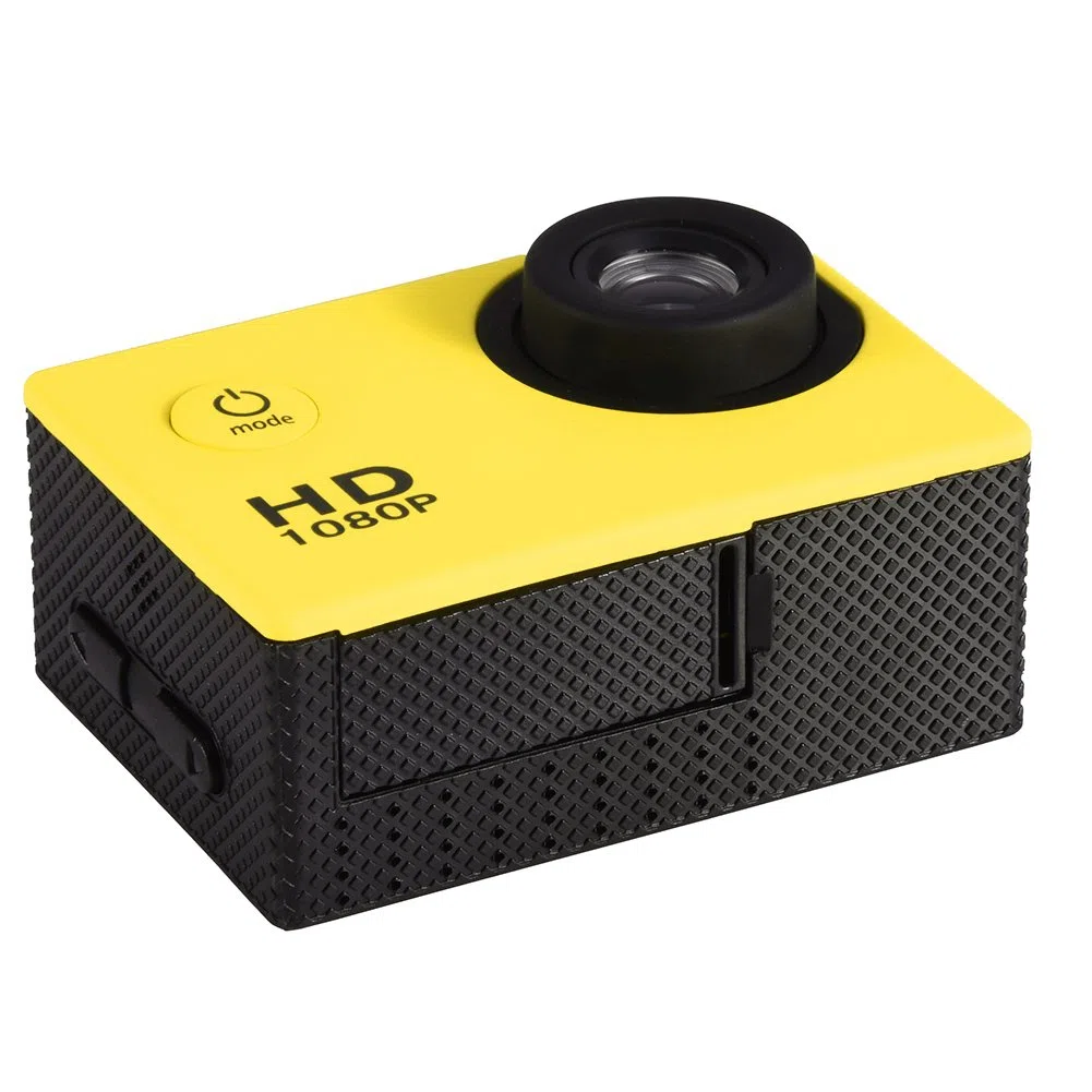 Topiky Cámara de acción 4K WiFi Impermeable 30m Deportes al Aire Libre Video DV Cámara 1080P Full HD LCD Mini videocámara con 900mAh Baterías Recargables y Accesorios de Montaje Kits(Amarillo)