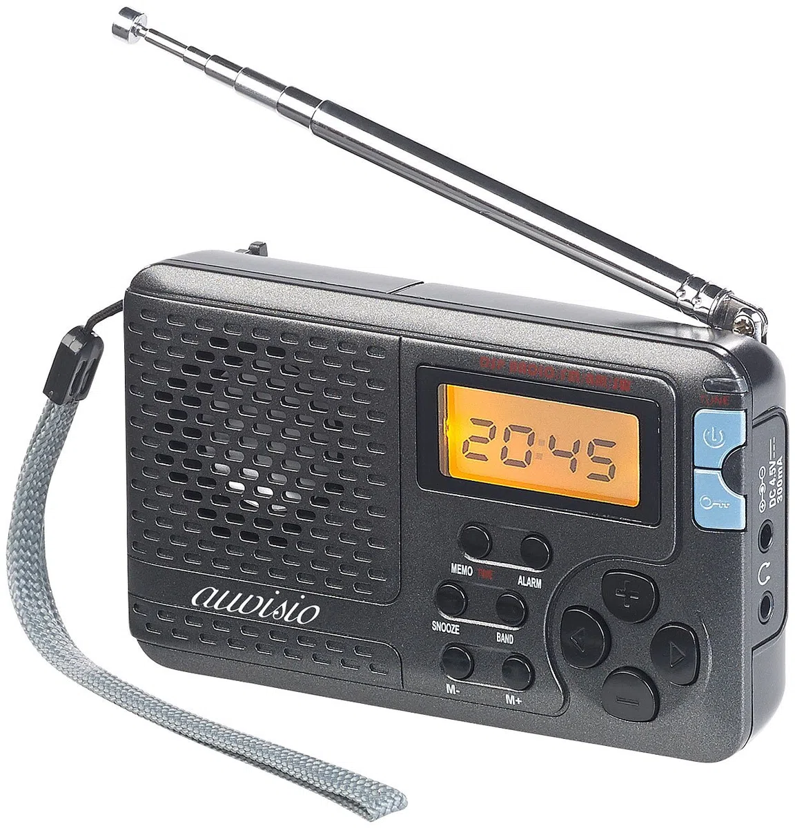 auvisio Radios de Cocina - 12-Band-Weltempfänger FM/MW/KW, mit Wecker & Sleeptimer