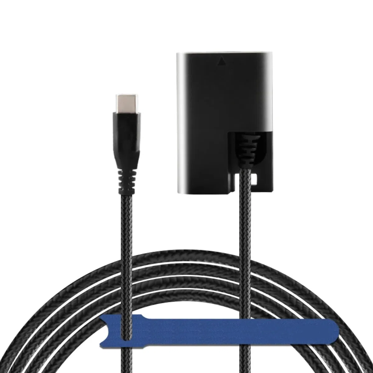 ACK-E6 DR-E6 - Acoplador CC tipo C USBC PD trenzado a LP-E6 E6N para Canon EOS 6D 7D 60D 70D 80D 90D R R5 R6, negro