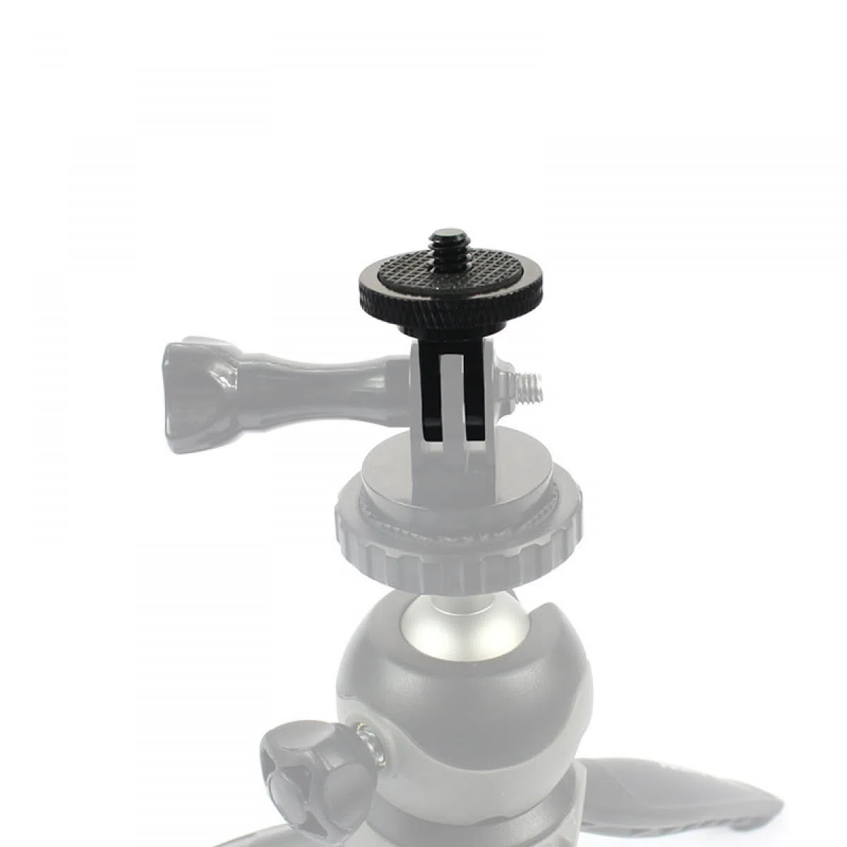 Mini Adaptador De Trípode para Cámaras De Acción, De Aleación De Aluminio De 1/4 Pulgadas De Montaje para Una Fijación Segura A Los Trípodes, Apto para Gopro Y Otras Cámaras De Acción
