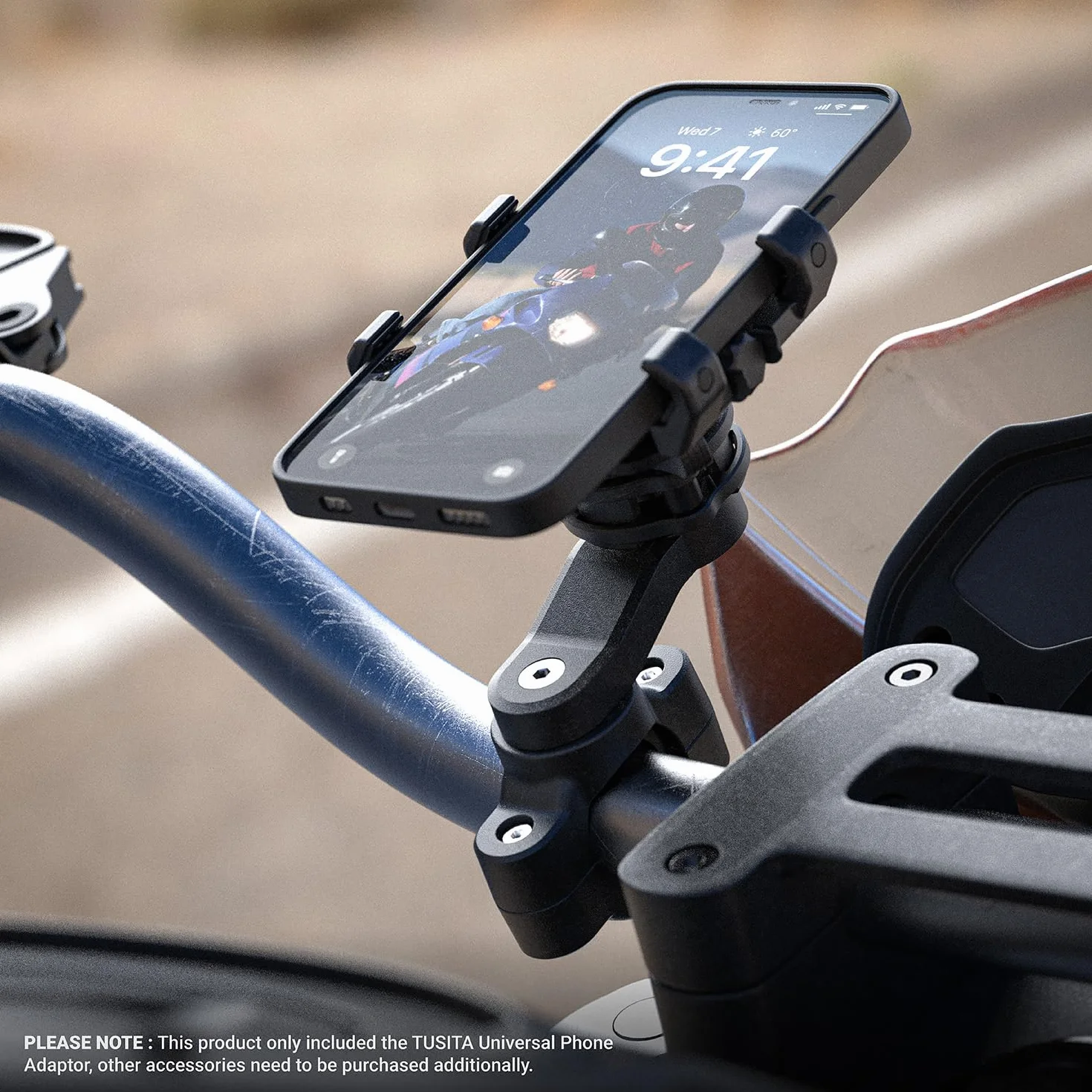 TUSITA Lock Soporte para Teléfono - Universal Adaptador Abrazadera Compatible con Quad Lock Soporte