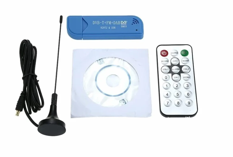 Mini portátil digital USB 2.0 TV Stick DVB-T + DAB + FM RTL2832U + R820T2 compatible con receptor sintonizador SDR