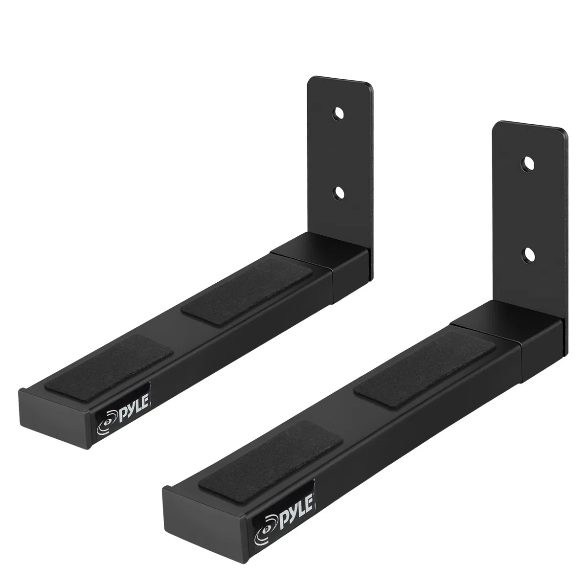 Pyle Soportes Altavoces Pared, Ajustables, Brazos de Acero, Extensibles, 2 Unidades
