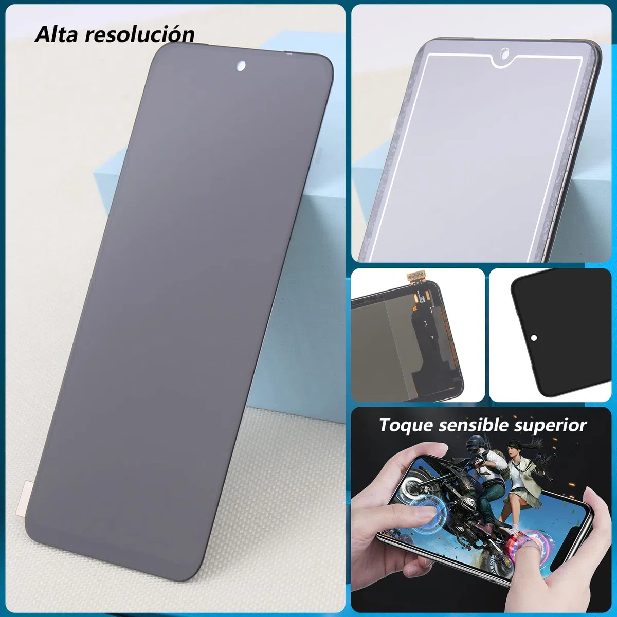 RongZy para Xiaomi Redmi Note 11S/Redmi Note 11 LCD+Pantalla Táctil Digitalizador Asamblea Reemplazo +Reparación Herramientas(Negro)